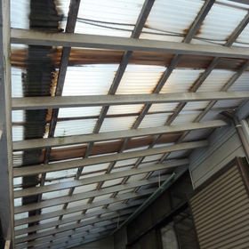カーポート屋根の全面張替え-BEFORE01