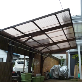 波板カーポートの屋根張替え-AFTER01