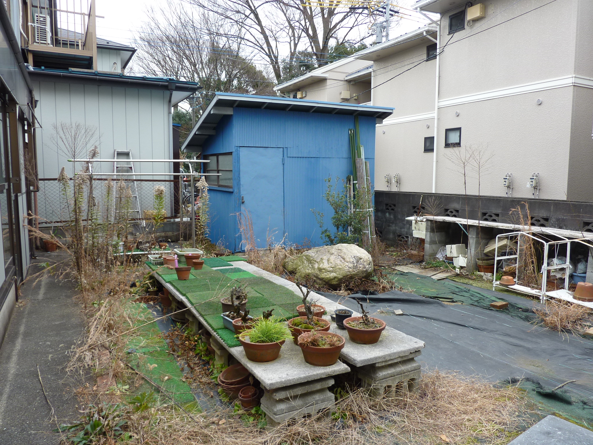 施工事例 庭周りの片付け 庭周りの片付け 庭石処分 神奈川県相模原市 上溝の不用品回収 遺品整理 アシストワン