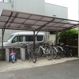 サイクルポート屋根張替え